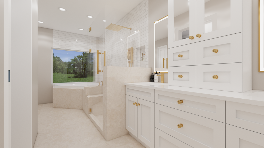 Plano Remodel Master Bath After