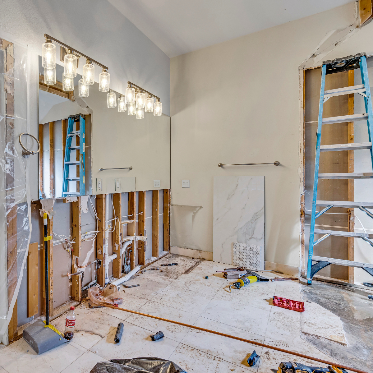 before bathroom remodeling