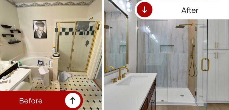 Tub to Shower Conversion DFW | Make Ready Home Remodels